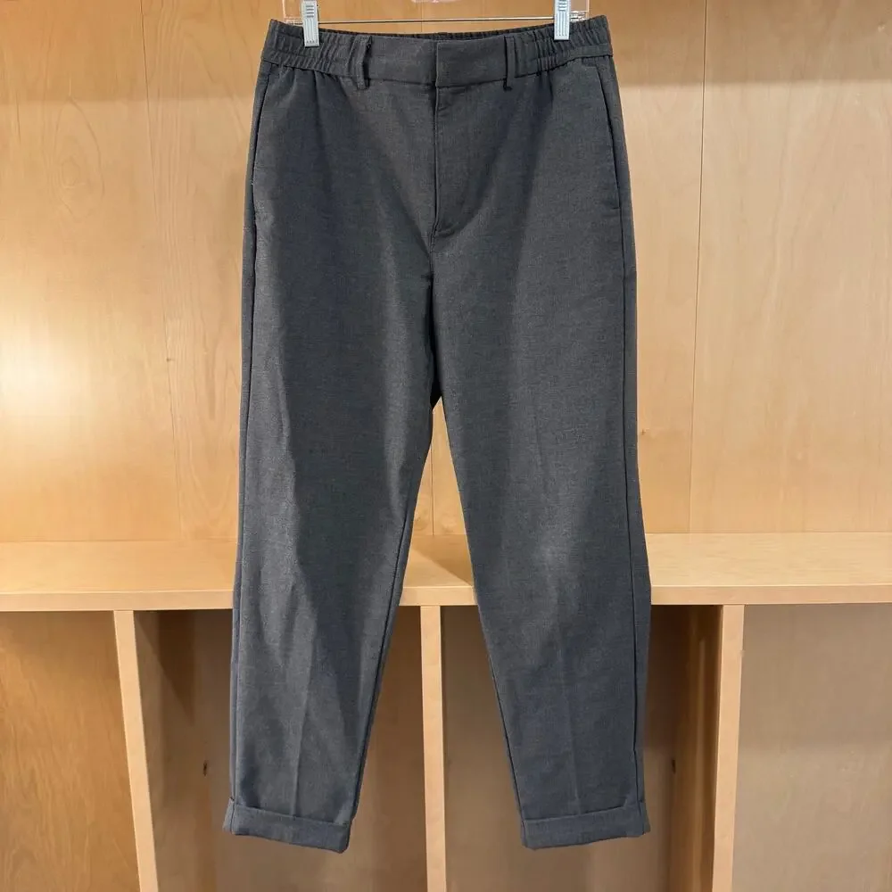 Banana Republic Gray Tapered Dress Pants 32x32 Stretch Career Trousers